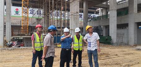 唐峰利用“五一”假期到魚(yú)峰水泥技改項(xiàng)目調(diào)研指導(dǎo)