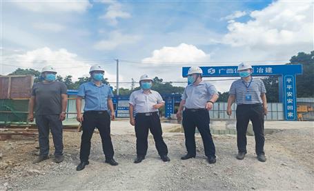 唐峰率隊到第十分公司項目開展第三季度安全生產質量綜合大檢查