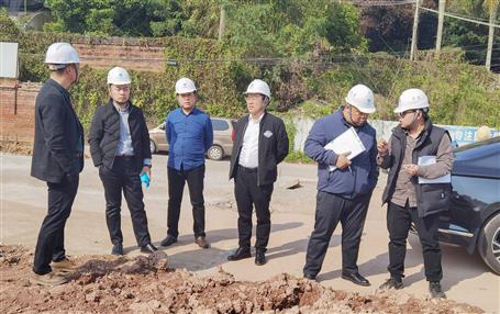 廖立波到第九分公司項目調(diào)研指導工作